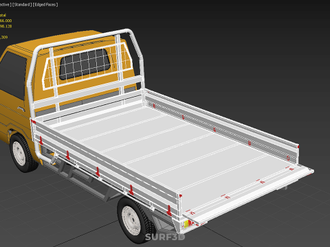 TAILGATE DROP SIDE LOAD BED BODY TAIL GATE DOOR PICKUP TRUCK CAR 3Dモデル
