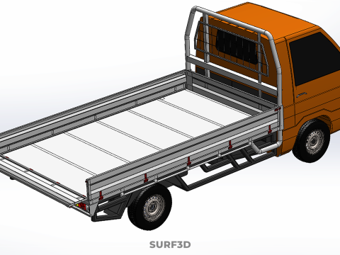 TAILGATE DROP SIDE LOAD BED BODY TAIL GATE DOOR PICKUP TRUCK CAR 3Dモデル