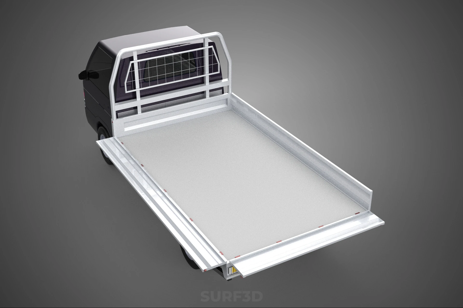 DROP SIDE TAILGATE LOAD BED BODY REAR GATE DOOR PICKUP TRUCK CAR 3D Model .c4d .max .obj .3ds .fbx .stl .blend
