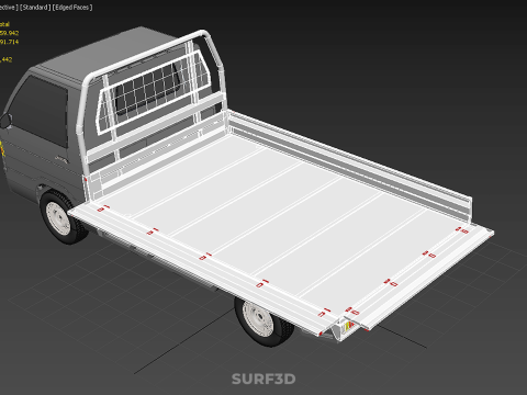 DROP SIDE TAILGATE LOAD BED BODY REAR GATE DOOR PICKUP TRUCK CAR 3D Model