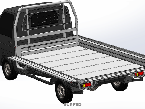 DROP SIDE TAILGATE LOAD BED BODY REAR GATE DOOR PICKUP TRUCK CAR 3D Model
