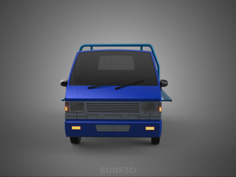 BAKKIE UTE 3 WAY WIDE DECK DROP SIDE LOAD BED PICKUP TRUCK BODY Modèle 3D