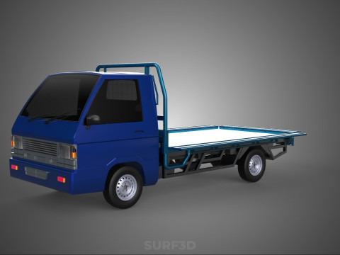 BAKKIE UTE 3 WAY WIDE DECK DROP SIDE LOAD BED PICKUP TRUCK BODY Modèle 3D