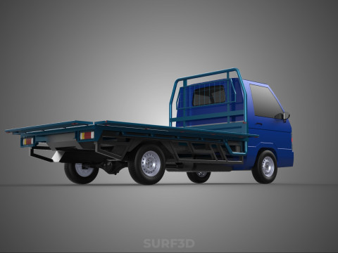 BAKKIE UTE 3 WAY WIDE DECK DROP SIDE LOAD BED PICKUP TRUCK BODY Modèle 3D