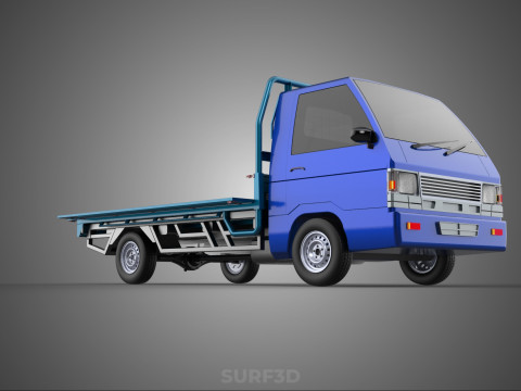 BAKKIE UTE 3 WAY WIDE DECK DROP SIDE LOAD BED PICKUP TRUCK BODY Modèle 3D