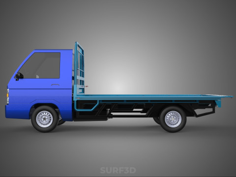 BAKKIE UTE 3 WAY WIDE DECK DROP SIDE LOAD BED PICKUP TRUCK BODY Modèle 3D