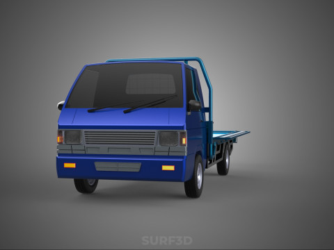 BAKKIE UTE 3 WAY WIDE DECK DROP SIDE LOAD BED PICKUP TRUCK BODY Modèle 3D