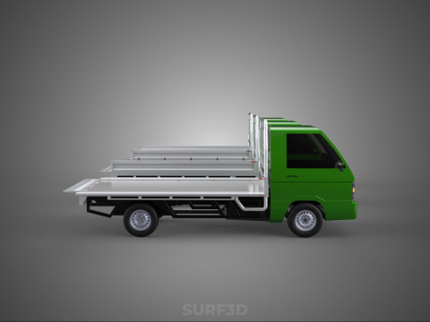 COLLECTION BAKKIE UTE 3 WAY WIDE DECK DROP SIDE BED PICKUP TRUCK 3Dモデル