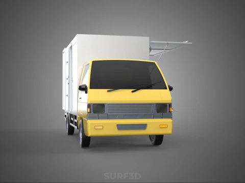 SLIDING SIDE DOOR BOX TRUCK SLIDE PANEL GATE LOADER DROP PICKUP 3D Model