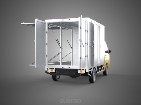 SLIDING SIDE DOOR BOX TRUCK SLIDE PANEL GATE LOADER DROP PICKUP Modelo 3D