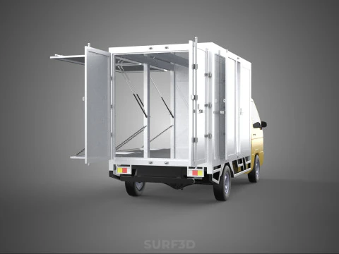 SLIDING SIDE DOOR BOX TRUCK SLIDE PANEL GATE LOADER DROP PICKUP 3D Model