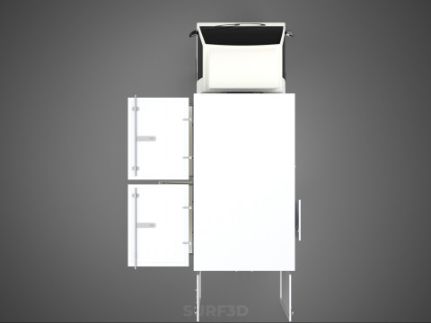 PACKAGE COURIER BOX DELIVERY TRUCK FREIGHT SHIPPING CARGO CAR 3D मॉडल