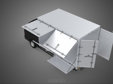 MITSUBISHI COLT L300 PICKUP BOX TRUCK CARGO FREIGHT CUBE VAN CAR 3D Model