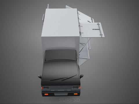MITSUBISHI COLT L300 PICKUP BOX TRUCK CARGO FREIGHT CUBE VAN CAR 3D Model