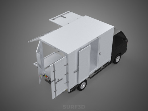 MITSUBISHI COLT L300 PICKUP BOX TRUCK CARGO FREIGHT CUBE VAN CAR 3D Model