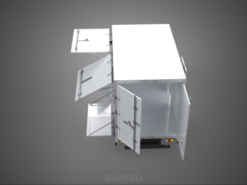 MITSUBISHI COLT L300 PICKUP BOX TRUCK CARGO FREIGHT CUBE VAN CAR 3D Model