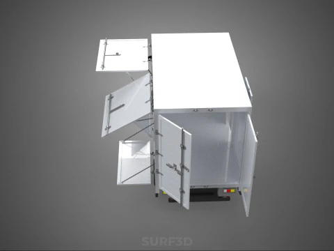 MITSUBISHI COLT L300 PICKUP BOX TRUCK CARGO FREIGHT CUBE VAN CAR 3D Model