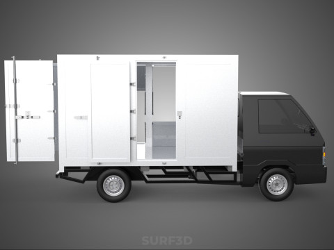 MITSUBISHI COLT L300 PICKUP BOX TRUCK CARGO FREIGHT CUBE VAN CAR 3D Model