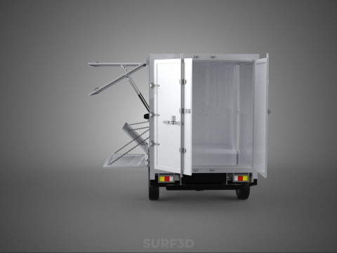 MITSUBISHI COLT L300 PICKUP BOX TRUCK CARGO FREIGHT CUBE VAN CAR 3D Model