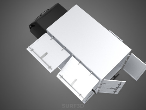 MITSUBISHI COLT L300 PICKUP BOX TRUCK CARGO FREIGHT CUBE VAN CAR 3D Model