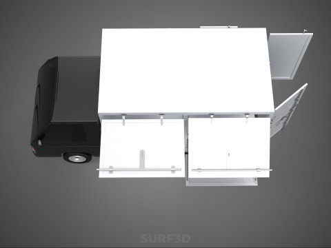 MITSUBISHI COLT L300 PICKUP BOX TRUCK CARGO FREIGHT CUBE VAN CAR 3D Model