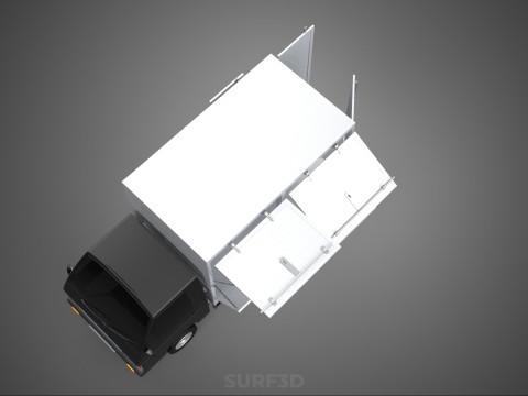 MITSUBISHI COLT L300 PICKUP BOX TRUCK CARGO FREIGHT CUBE VAN CAR 3D Model
