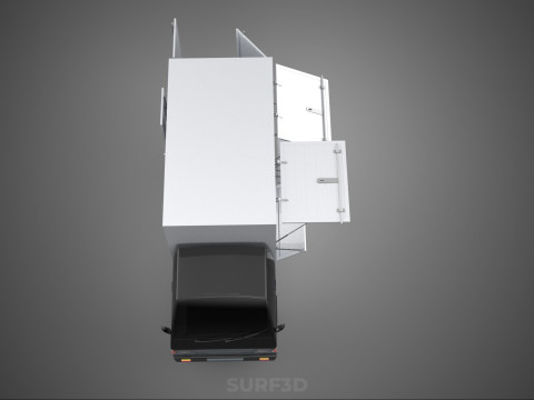 MITSUBISHI COLT L300 PICKUP BOX TRUCK CARGO FREIGHT CUBE VAN CAR 3D Model