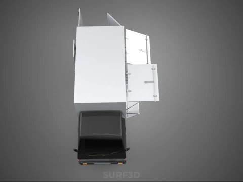 MITSUBISHI COLT L300 PICKUP BOX TRUCK CARGO FREIGHT CUBE VAN CAR 3D Model