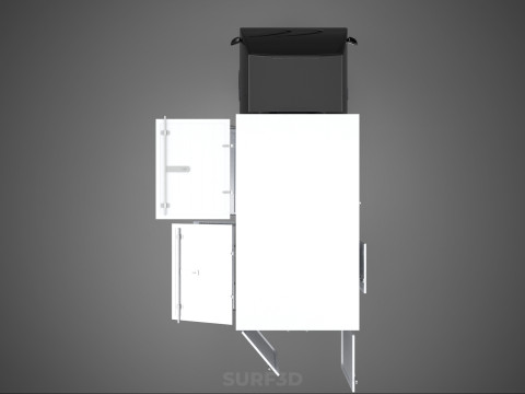 MITSUBISHI COLT L300 PICKUP BOX TRUCK CARGO FREIGHT CUBE VAN CAR 3D Model
