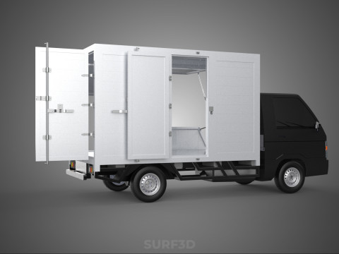 MITSUBISHI COLT L300 PICKUP BOX TRUCK CARGO FREIGHT CUBE VAN CAR 3D Model