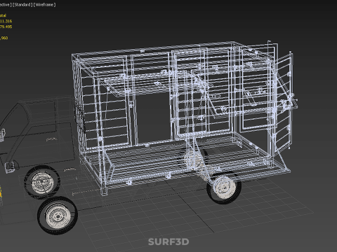 MITSUBISHI COLT L300 PICKUP BOX TRUCK CARGO FREIGHT CUBE VAN CAR 3D Model