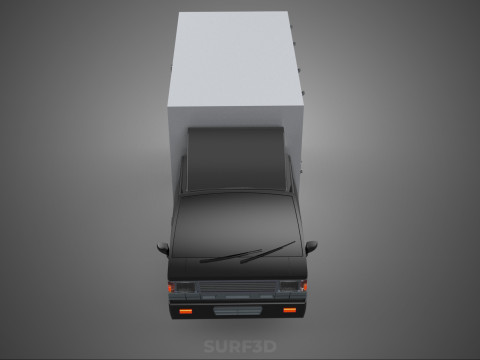 MITSUBISHI COLT L300 BOX TRUCK PICKUP CARGO FREIGHT CUBE VAN CAR 3D 模型