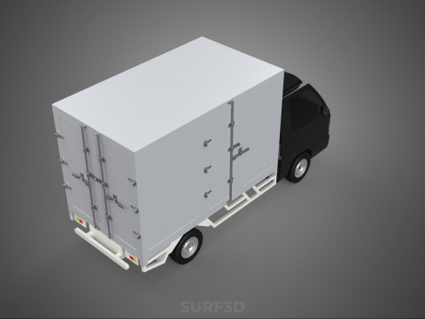 MITSUBISHI COLT L300 BOX TRUCK PICKUP CARGO FREIGHT CUBE VAN CAR 3D 模型