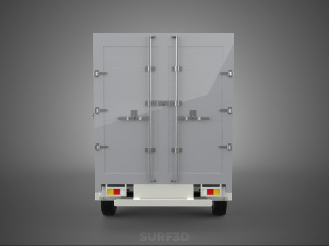 MITSUBISHI COLT L300 BOX TRUCK PICKUP CARGO FREIGHT CUBE VAN CAR 3D 模型