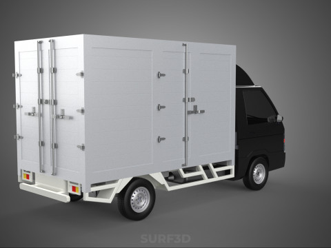 MITSUBISHI COLT L300 BOX TRUCK PICKUP CARGO FREIGHT CUBE VAN CAR 3D 模型