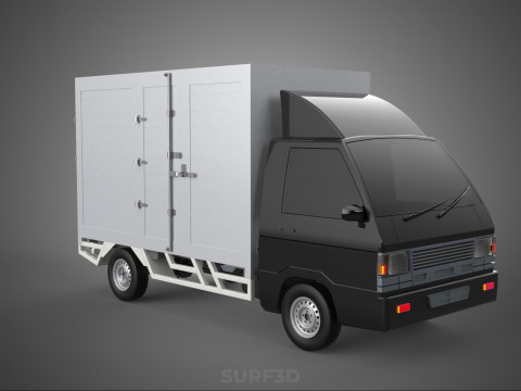 MITSUBISHI COLT L300 BOX TRUCK PICKUP CARGO FREIGHT CUBE VAN CAR 3D 模型