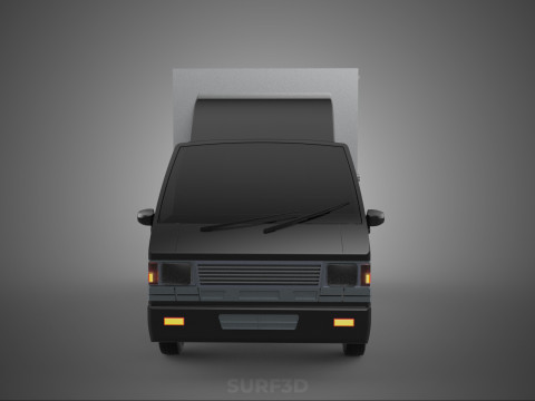 MITSUBISHI COLT L300 BOX TRUCK PICKUP CARGO FREIGHT CUBE VAN CAR 3D 模型