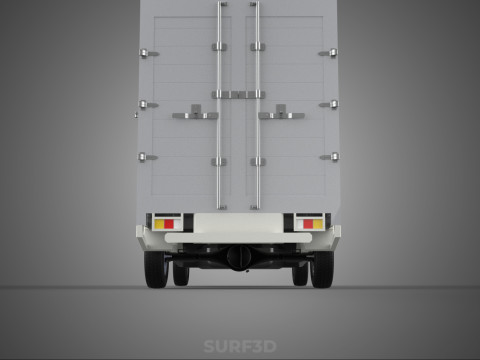 MITSUBISHI COLT L300 BOX TRUCK PICKUP CARGO FREIGHT CUBE VAN CAR 3D 模型