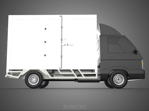 MITSUBISHI COLT L300 BOX TRUCK PICKUP CARGO FREIGHT CUBE VAN CAR 3D 模型