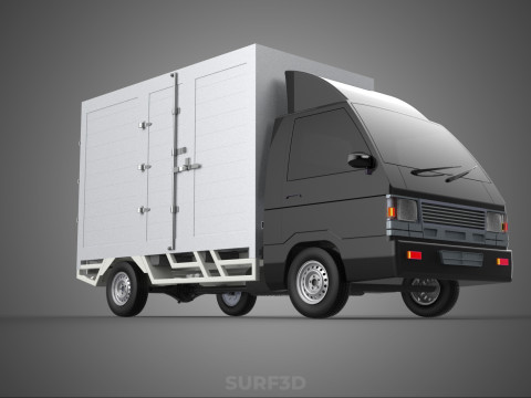 MITSUBISHI COLT L300 BOX TRUCK PICKUP CARGO FREIGHT CUBE VAN CAR 3D 模型