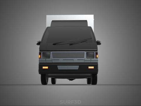 MITSUBISHI COLT L300 BOX TRUCK PICKUP CARGO FREIGHT CUBE VAN CAR 3D 模型