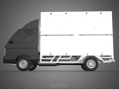 MITSUBISHI COLT L300 BOX TRUCK PICKUP CARGO FREIGHT CUBE VAN CAR 3D 模型