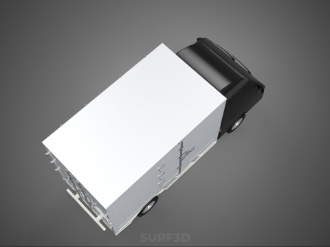 MITSUBISHI COLT L300 BOX TRUCK PICKUP CARGO FREIGHT CUBE VAN CAR 3D 模型