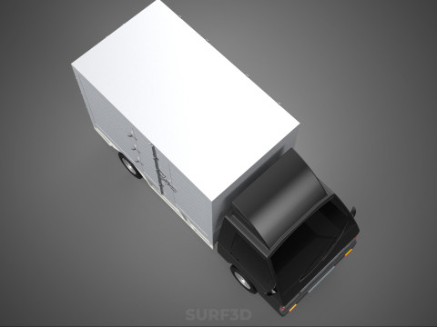MITSUBISHI COLT L300 BOX TRUCK PICKUP CARGO FREIGHT CUBE VAN CAR 3D 模型