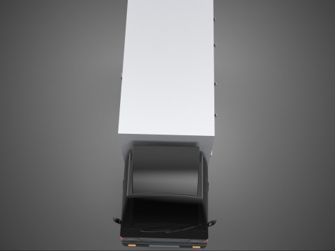 MITSUBISHI COLT L300 BOX TRUCK PICKUP CARGO FREIGHT CUBE VAN CAR 3D 模型