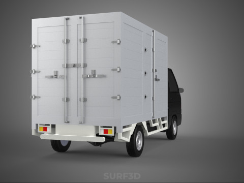 MITSUBISHI COLT L300 BOX TRUCK PICKUP CARGO FREIGHT CUBE VAN CAR 3D 模型