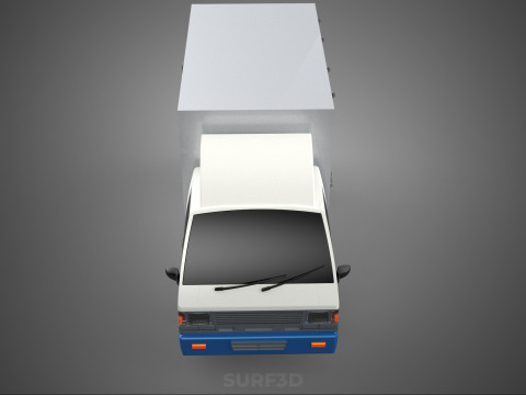 MAIL POST POSTAL SERVIC DELIVERY BOX CUBE TRUCK VAN CAR VEHICLE 3D Modell