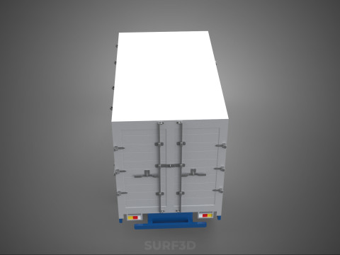 MAIL POST POSTAL SERVIC DELIVERY BOX CUBE TRUCK VAN CAR VEHICLE 3D Modell