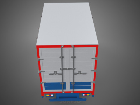 POST MAIL POSTAL SERVICE DELIVERY BOX CUBE TRUCK VAN CAR VEHICLE Modèle 3D