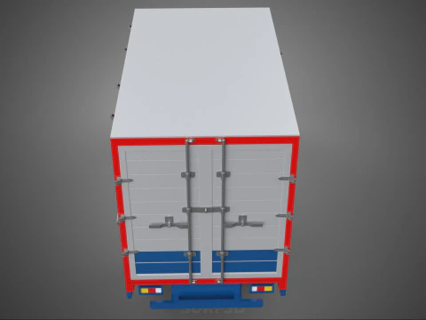 POST MAIL POSTAL SERVICE DELIVERY BOX CUBE TRUCK VAN CAR VEHICLE 3D Model